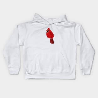 Red Cardinal Bird Kids Hoodie